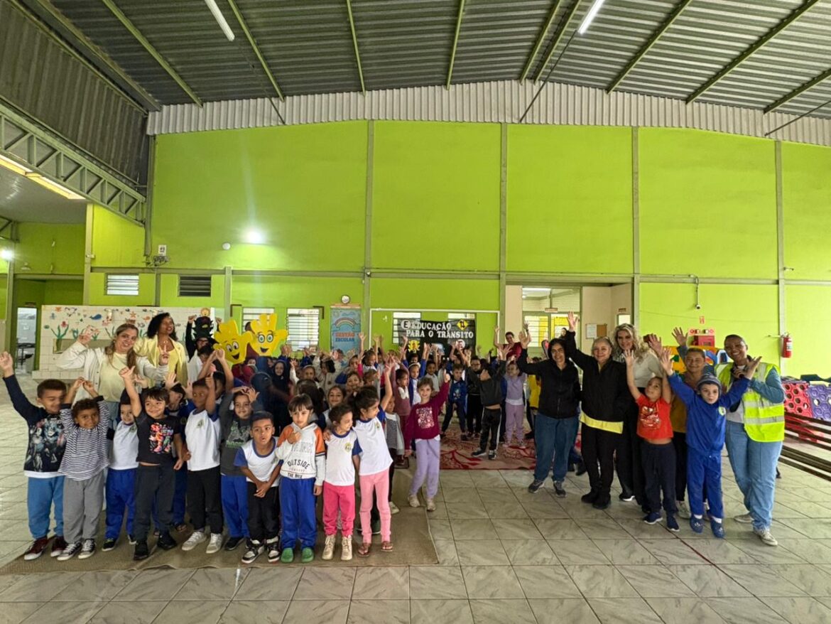 Maio Amarelo: Equipes de educação no trânsito da Prefeitura de Hortolândia iniciam atividades em escolas da cidade